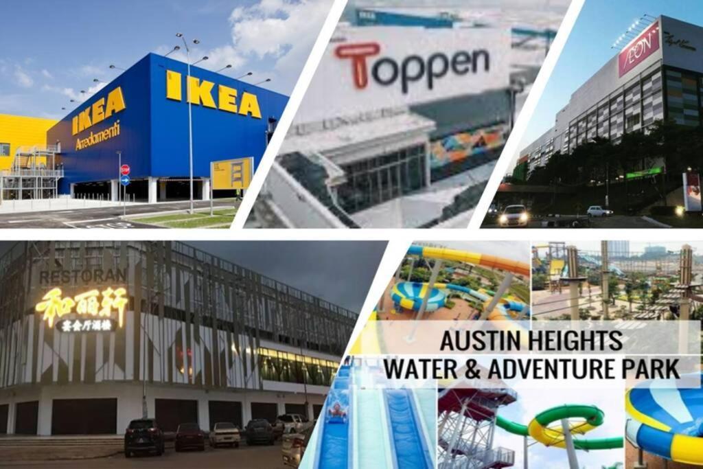 Viva Homestay @ Jb Mount Austin Ikea, Aeon, Toppen, Bubble Tea Town Johor Bahru Extérieur photo